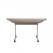 Jemini Trap Tilt Table 1600x800x720mm Dark Walnut/Silver KF822547 KF822547