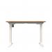 Okoform Single Motor SitStand Heated Desk 1200x600x734-1234mm Nova OakWhite KF822552 KF822552