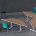 Jemini Trap Tilt Table 1600x800x720mm Grey OakSilver KF822554 KF822554