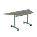Jemini Trap Tilt Table 1600x800x720mm Grey Oak/Silver KF822554