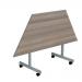 Jemini Trap Tilt Table 1600x800x720mm Grey Oak/Silver KF822554 KF822554