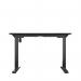 Okoform Single Motor Sit/Stand Heated Desk 1200x600x734-1234mm Black/Black KF822572 KF822572