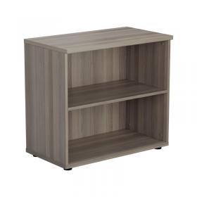 VOW Jemini Wooden Bookcase 800x450x730mm Grey Oak KF822591 KF822591