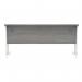 Polaris Rectangular Double Upright Cantilever Desk 1600x600x730mm Alaskan Grey Oak/White KF822600 KF822600