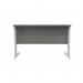 Polaris Rectangular Double Upright Cantilever Desk 1200x800x730mm Alaskan Grey Oak/White KF822610 KF822610