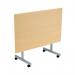 Jemini Rectangular Tilting Table 1200x800x730mm Nova OakSilver KF822632 KF822632