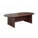 Jemini D-End Meeting Table 1800x1000x730mm Dark Walnut KF822646 KF822646