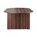 Jemini D-End Meeting Table 1800x1000x730mm Dark Walnut KF822646 KF822646