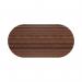 Jemini D-End Meeting Table 1800x1000x730mm Dark Walnut KF822646 KF822646