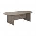 Jemini D-End Meeting Table 1800x1000x730mm Grey Oak KF822653 KF822653