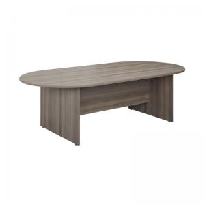 VOW Jemini D-End Meeting Table 1800x1000x730mm Grey Oak KF822653