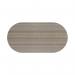 Jemini D-End Meeting Table 1800x1000x730mm Grey Oak KF822653 KF822653