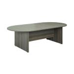 Jemini D-End Meeting Table 1800x1000x730mm Grey Oak KF822653 KF822653
