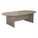 Jemini D-End Meeting Table 1800x1000x730mm Grey Oak KF822653 KF822653