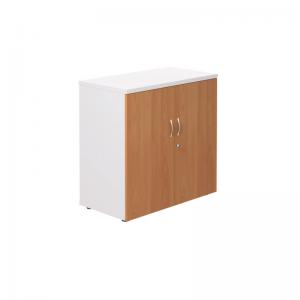 VOW Jemini Cupboard 800x450x800mm WhiteBeech KF822684 KF822684