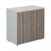 Jemini Cupboard 800x450x800mm White/Grey Oak KF822707 KF822707