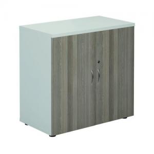 VOW Jemini Cupboard 800x450x800mm WhiteGrey Oak KF822707 KF822707