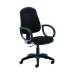 Jemini Teme Medium Back Chair with Fixed Arms 640x640x1010-1140mm Black KF822738