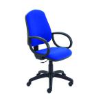 Jemini Teme Medium Back Chair with Fixed Arms 640x640x1010-1140mm Royal Blue KF822745 KF822745