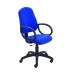 Jemini Teme Medium Back Chair with Fixed Arms 640x640x1010-1140mm Royal Blue KF822745