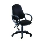 Jemini Intro High Back Posture Chair with Fixed Arms 640x640x990-1160mm Black KF822776 KF822776