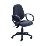 Jemini Intro High Back Posture Chair with Fixed Arms 640x640x990-1160mm Charcoal KF822783 KF822783