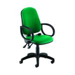 Jemini Intro High Back Posture Chair with Fixed Arms 640x640x990-1160mm Green KF822806 KF822806