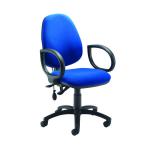 Jemini Intro High Back Posture Chair with Fixed Arms 640x640x990-1160mm Royal Blue KF822813 KF822813