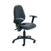 Jemini Intro High Back Posture Chair with Folding Arms 640x640x990-1160mm Charcoal KF822844