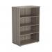 Jemini Wooden Bookcase 800x450x1200mm Grey Oak KF822861 KF822861