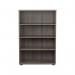 Jemini Wooden Bookcase 800x450x1200mm Grey Oak KF822861 KF822861