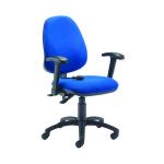 Jemini Intro High Back Posture Chair with Folding Arms 640x640x990-1160mm Royal Blue KF822868 KF822868