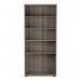 Jemini Wooden Bookcase 800x450x1800mm Grey Oak KF822881 KF822881