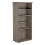 Jemini Wooden Bookcase 800x450x1800mm Grey Oak KF822881 KF822881