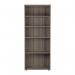 Jemini Wooden Bookcase 800x450x2000mm Grey Oak KF822891 KF822891