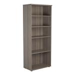 Jemini Wooden Bookcase 800x450x2000mm Grey Oak KF822891 KF822891