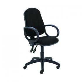 First Calypso Operator Chair with Fixed Arms 640x640x985-1175mm Black KF822899 KF822899