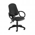 First Calypso Operator Chair with Fixed Arms Polyurethane 640x640x985-1175mm KF822905 KF822905