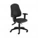 First Calypso Operator Chair with Adjustable Arms 640x640x990-1160mm Lumbar Polyurethane KF822929 KF822929