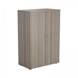 VOW Jemini Wooden Cupboard 800x450x1200mm Grey Oak KF822931 KF822931