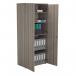 Jemini Wooden Cupboard 800x450x1800mm Grey Oak KF822951 KF822951