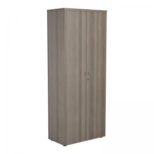 VOW Jemini Wooden Cupboard 800x450x2000mm Grey Oak KF822961 KF822961