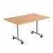 Jemini Rectangular Mobile Tilting Table 1200x700x720mm Beech KF822991 KF822991