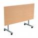 Jemini Rectangular Mobile Tilting Table 1600x700x720mm Beech KF823011 KF823011