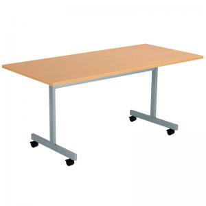 VOW Jemini Rectangular Mobile Tilting Table 1600x700x720mm Beech