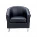 Jemini Tub Armchair Polyurethane Black KF823179 KF823179