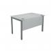 Serrion Rectangular Goal Post Desk 1200x800x730mm WhiteSilver KF823339 KF823339