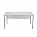 Serrion Rectangular Goal Post Desk 1500x800x730mm White/Silver KF823346 KF823346