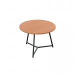 Jemini Trinity Low Table 600x600x435mm BeechBlack KF823353 KF823353