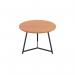 Jemini Trinity Low Table 600x600x435mm BeechBlack KF823353 KF823353